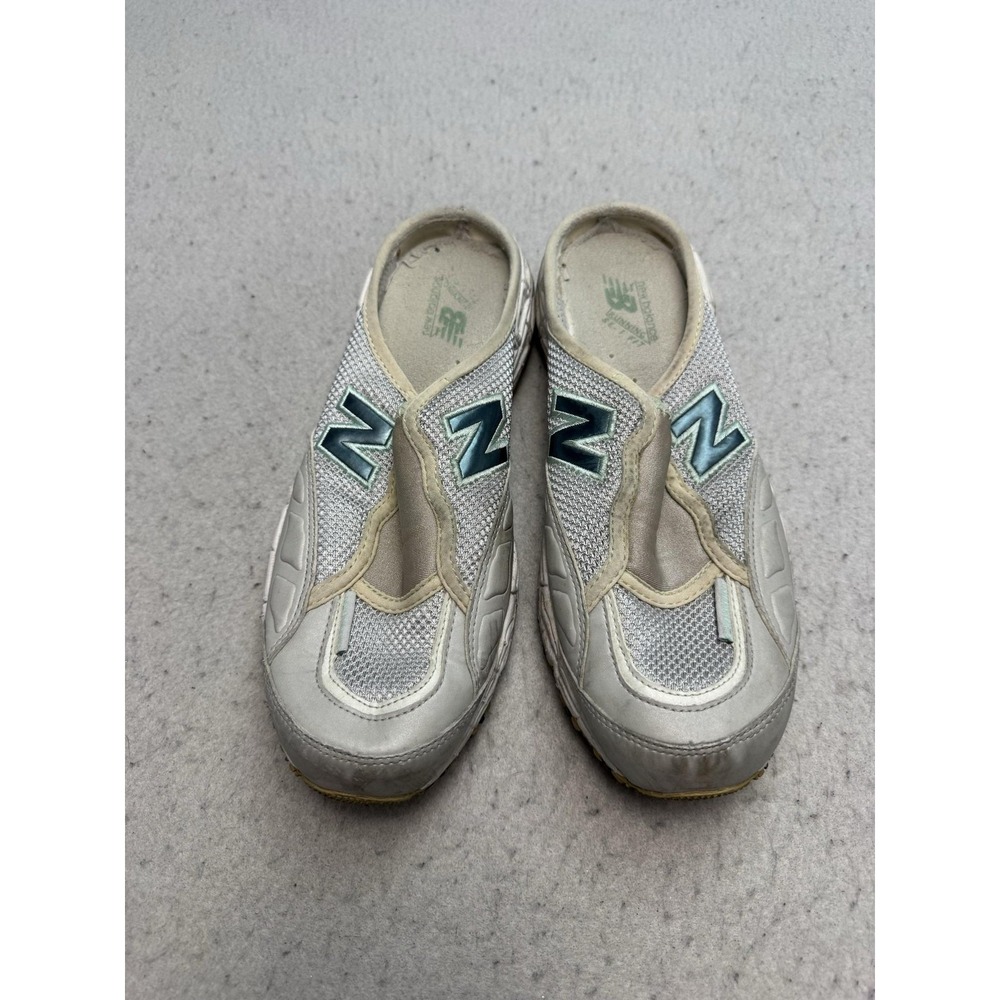 New Balance 801 Shoes Womens Size 8.5 Gray Mesh Slip On Mule Sneakers WL801ST